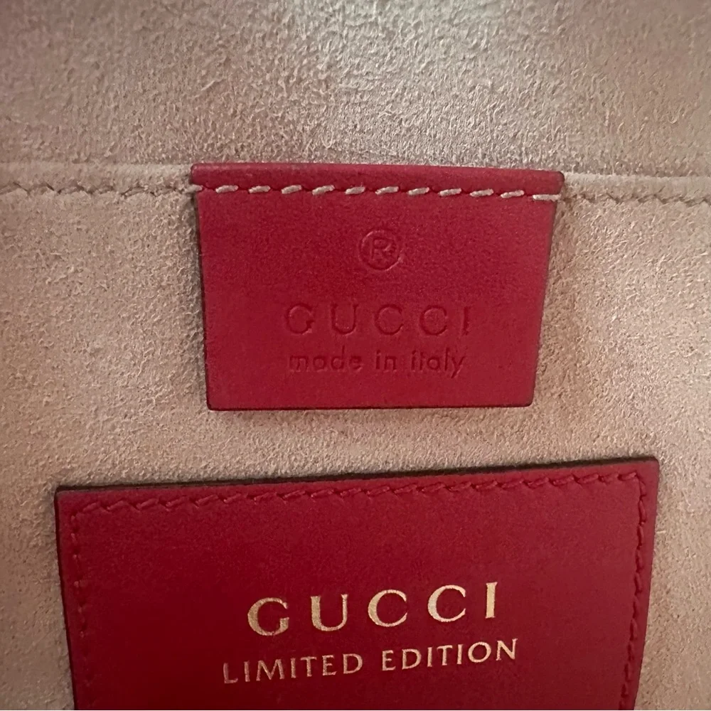 🐍Gucci🐍 Limited Edition GG Supreme Snake♥️Heart Bag - Picture 8 of 12